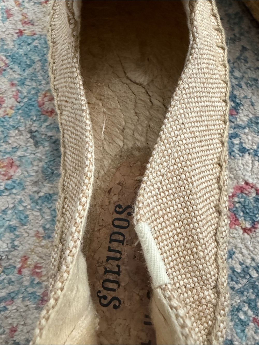 Soludos Lucy Mail collaboration taxicab raffia espadrilles smoking slippers - Picture 6 of 8